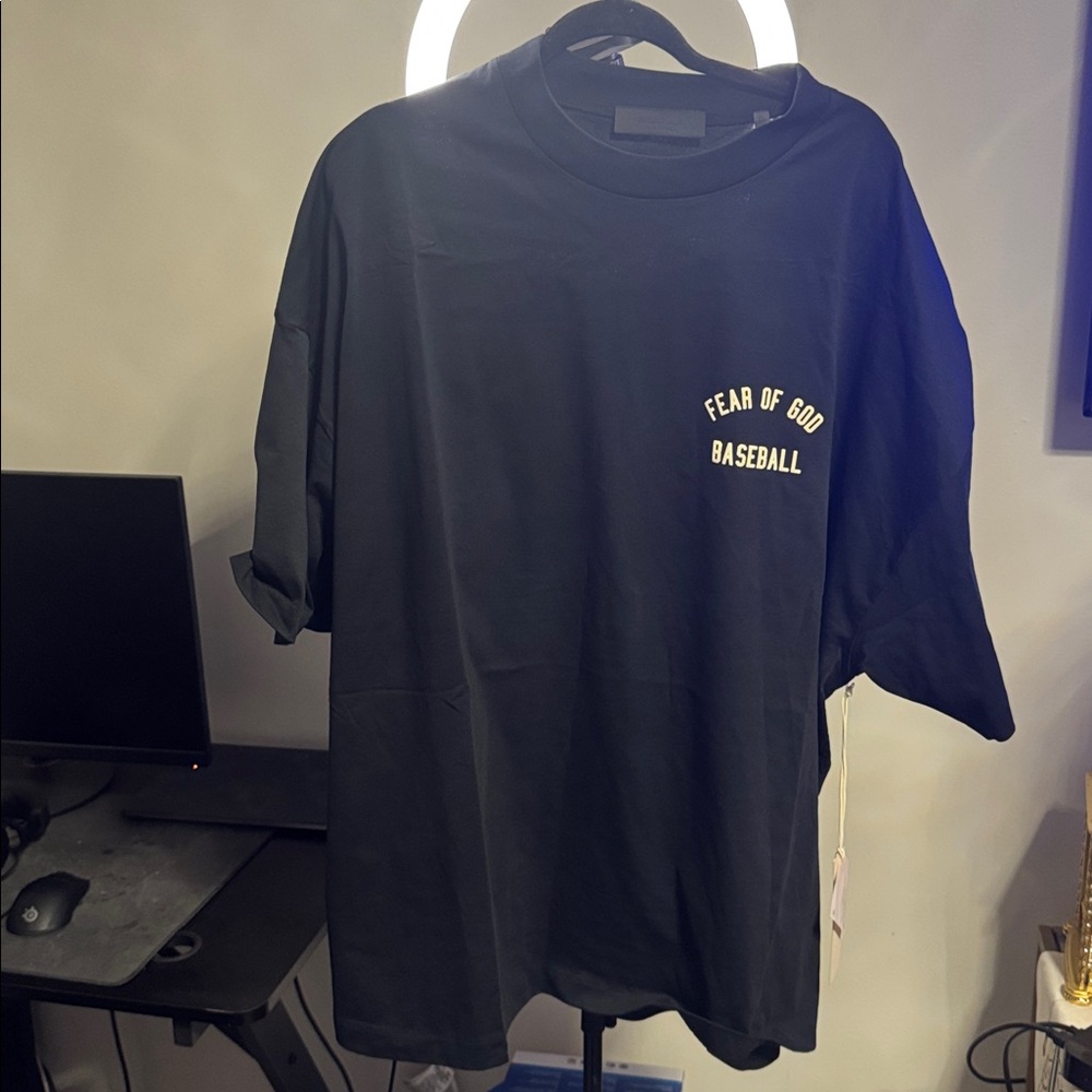 Fear of God Black Baseball Tee
